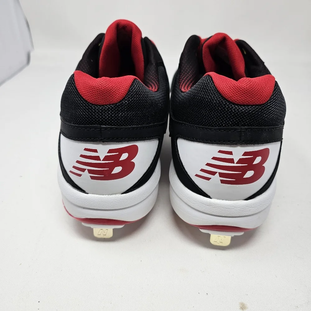 New Balance L4040BR3 Black Red White Men's Baseball Metal Cleat Size 16 No Box.‎